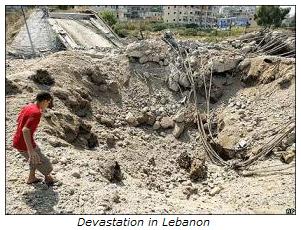 Lebanon devastated