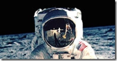 Buzz Aldrin on the moon - or possibly not