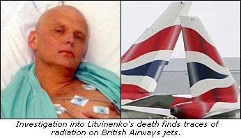 Investigation into Litvinenko's death finds traces of radiation on British Airways jets